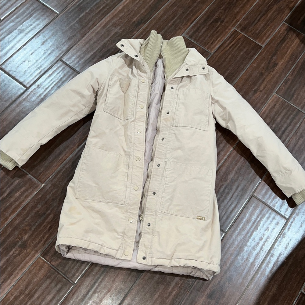 Phard Beige Long Puffer Coat